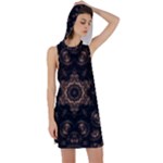 Bronze Age Mandala Racer Back Hoodie Dress