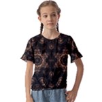 Bronze Age Mandala Kids  Cuff Sleeve Scrunch Bottom T-Shirt