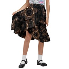 Kids  Ruffle Flared Wrap Midi Skirt 