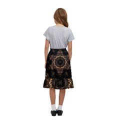 Kids  Ruffle Flared Wrap Midi Skirt 