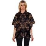 Bronze Age Mandala Women s Batwing Button Up Shirt