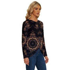 Long Sleeve Crew Neck Pullover Top 