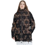 Bronze Age Mandala Women s Multi Pockets Zip Ski and Snowboard Waterproof Breathable Jacket