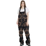 Bronze Age Mandala Women s Front Zip Ski And Snowboard Bib Pants