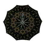 Bronze Age Mandala Automatic Folding Umbrella with Case (Large)