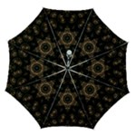 Bronze Age Mandala Automatic Folding Umbrella with Case (Medium)