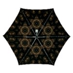 Bronze Age Mandala Automatic Folding Umbrella with Case (Small)