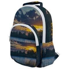 Rounded Multi Pocket Backpack 