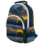 Peaceful Horizons of Uruguay  Rounded Multi Pocket Backpack