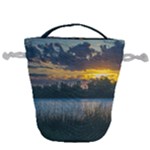 Peaceful Horizons of Uruguay  Drawstring Bucket Bag