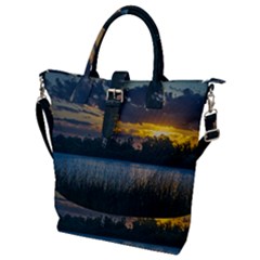 Buckle Top Tote Bag 