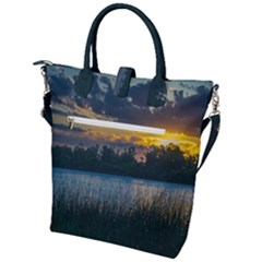 Buckle Top Tote Bag 