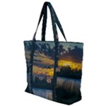 Peaceful Horizons of Uruguay  Zip Up Canvas Bag