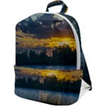 Peaceful Horizons of Uruguay  Zip Up Backpack