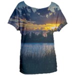 Peaceful Horizons of Uruguay  Women s Oversized T-Shirt