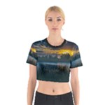 Peaceful Horizons of Uruguay  Cotton Crop Top