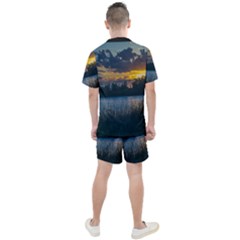 Men s Mesh T-Shirt and Shorts Set 