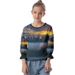 Peaceful Horizons of Uruguay  Kids  Cuff Sleeve Top