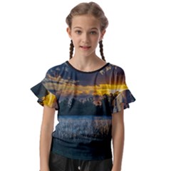 Kids  Cut Out Flutter Sleeves 