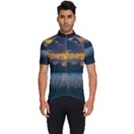 Peaceful Horizons of Uruguay  Men s Short Sleeve Cycling Jersey