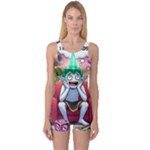 Huiok One Piece Boyleg Swimsuit