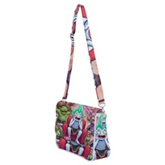 Shoulder Bag with Back Zipper 