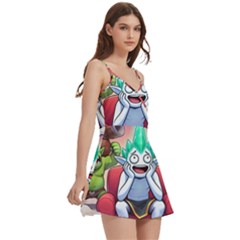 Body Wrap Sleeveless V-Neck Mini Dress 