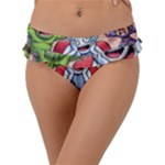 Huiok Frill Bikini Bottoms