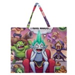 Huiok Zipper Large Tote Bag