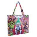 Zipper Medium Tote Bag Front