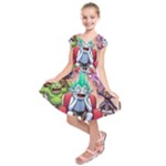 Huiok Kids  Short Sleeve Dress