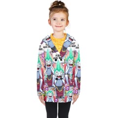 Kids  Double Breasted Button Coat 