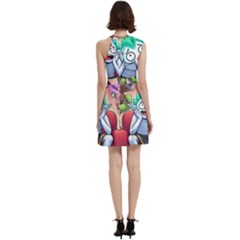 Cocktail Party Halter Sleeveless Dress With Pockets 