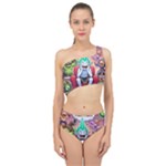 Huiok Spliced Up Two Piece Swimsuit