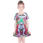 Huiok Kids  Simple Cotton Dress