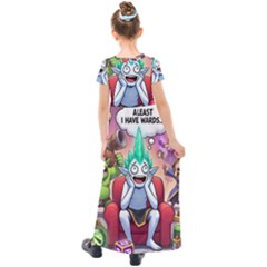 Kids  Short Sleeve Maxi Dress 