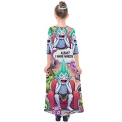 Kids  Quarter Sleeve Maxi Dress 