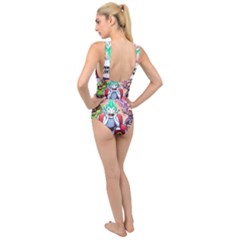 Cross Front Low Back Swimsuit 