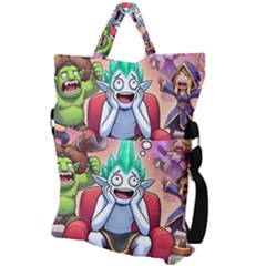 Fold Over Handle Tote Bag 