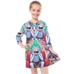 Huiok Kids  Quarter Sleeve Shirt Dress