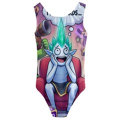 Kids  Cut-Out Back One Piece Swimsuit 