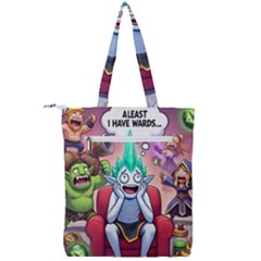 Double Zip Up Tote Bag 