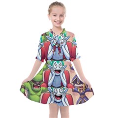 Kids  All Frills Chiffon Dress 