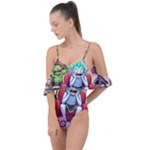 Huiok Drape Piece Swimsuit