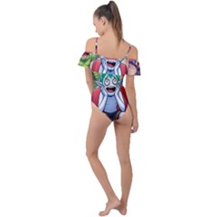 Frill Detail One Piece Swimsuit 