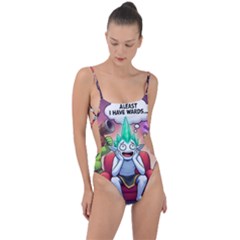 Tie Strap One Piece Swimsuit 