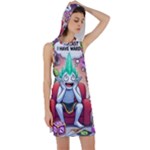 Huiok Racer Back Hoodie Dress