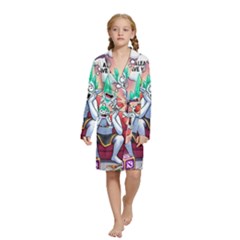 Huiok Kids  Long Sleeve Velvet Lounge Robe from ArtsNow.com