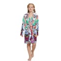 Kids  Long Sleeve Velvet Lounge Robe 