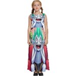 Huiok Kids  Satin Sleeveless Maxi Dress